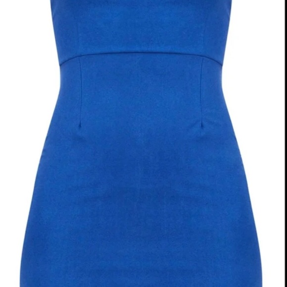 NWT PLT Cobalt Faux Suede Bodycon Dress - Picture 3 of 7